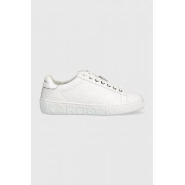 Karl Lagerfeld sneakers din piele KUPSOLE III KC culoarea alb, KL61023F