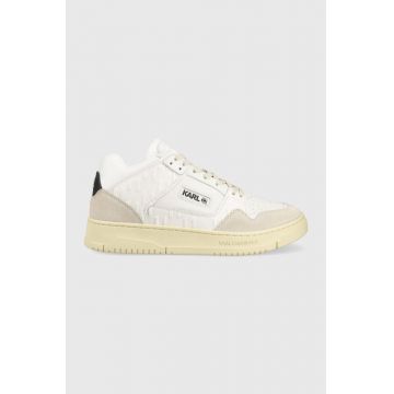 Karl Lagerfeld sneakers KREW culoarea alb, KL53030