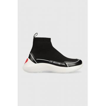 Love Moschino sneakers culoarea negru, JA15176G1HIY200A