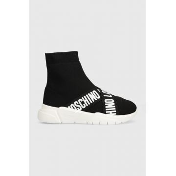 Love Moschino sneakers culoarea negru, JA15263G1HIZ500A