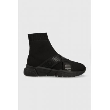 Love Moschino sneakers culoarea negru, JA15263G1HIZ500B