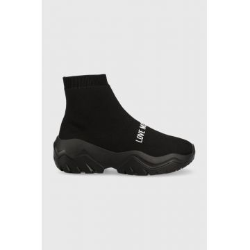 Love Moschino sneakers culoarea negru, JA15644G1HIZT00A