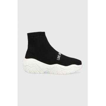 Love Moschino sneakers culoarea negru, JA15644G1HIZT00B