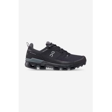 On-running sneakers Cloudwander Waterproof bărbați, culoarea negru