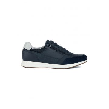 Pantofi sport cu detalii de piele intoarsa