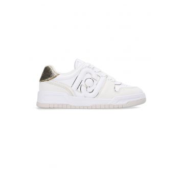 Pantofi sport cu garnituri de piele intoarsa