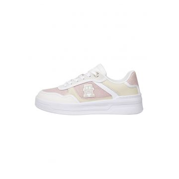 Pantofi sport cu insertii din piele intoarsa