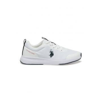 Pantofi sport de piele ecologica cu garnituri de plasa