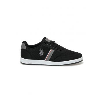 Pantofi sport de piele ecologica si material textil