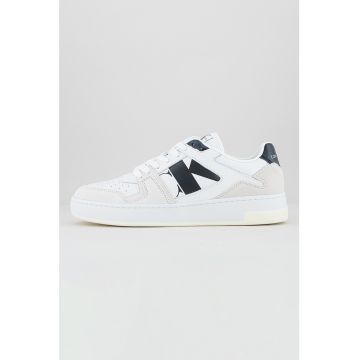 Pantofi sport de piele si piele intoarsa