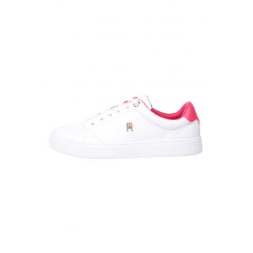 Pantofi sport din piele cu varf rotund