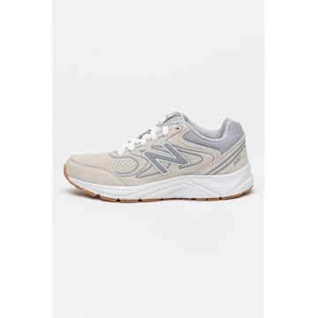 Pantofi sport din piele intoarsa si material textil 840
