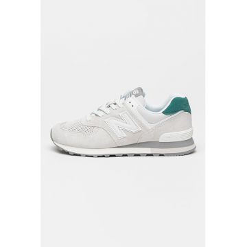 Pantofi sport unisex cu insertii din piele intoarsa 574