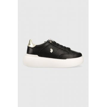 U.S. Polo Assn. sneakers din piele ARTIDE culoarea negru, ARTIDE001D