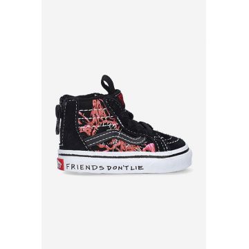 Vans tenisi copii X Stranger Things SK8-H culoarea negru