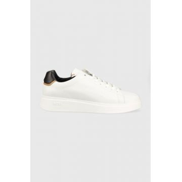 BOSS sneakers din piele Bulton culoarea alb, 50497880