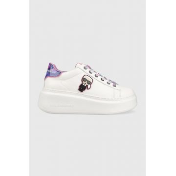 Karl Lagerfeld sneakers din piele ANAKAPRI culoarea alb KL63530D