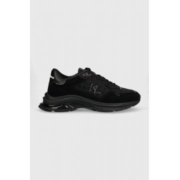 Karl Lagerfeld sneakers LUX FINESSE culoarea negru, KL53165A