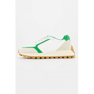 Pantofi sport colorblock cu varf rotund