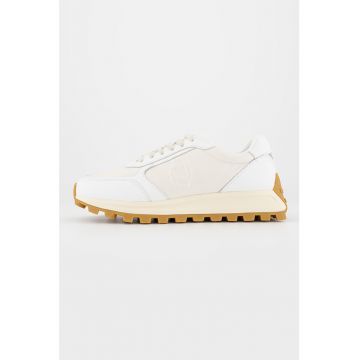 Pantofi sport colorblock de piele