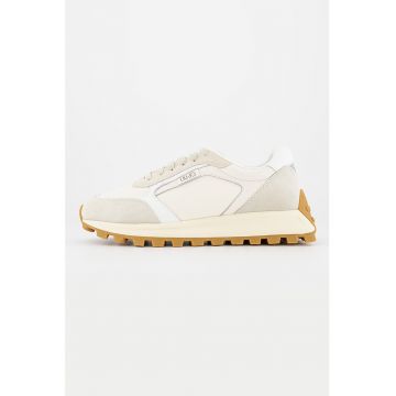 Pantofi sport colorblock de piele