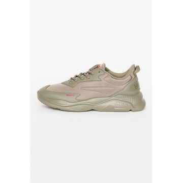 Pantofi sport cu garnituri de piele ecologica Leon