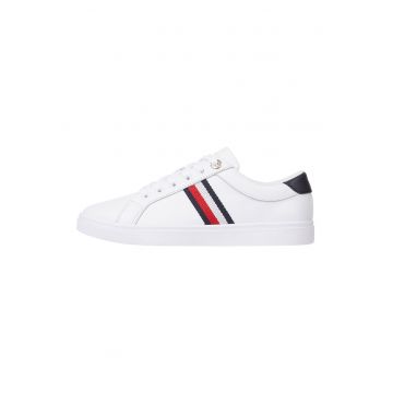 Pantofi sport de piele cu detalii logo