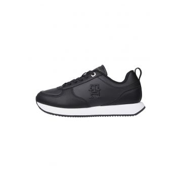 Pantofi sport de piele cu detalii logo