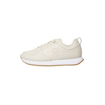 Pantofi sport de piele cu detalii logo