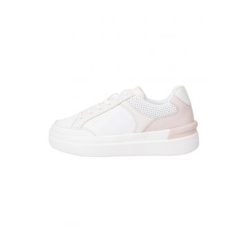 Pantofi sport de piele cu detalii perforate