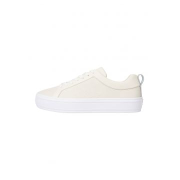 Pantofi sport de piele cu garnituri de piele ecologica