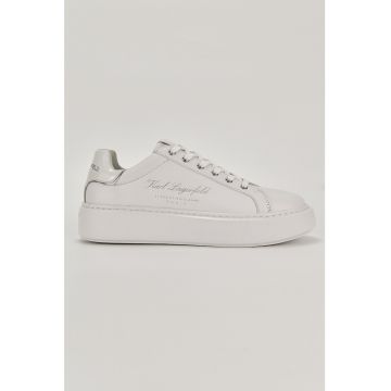 Pantofi sport de piele cu varf rotunjit