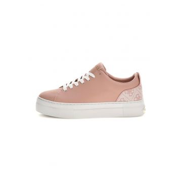 Pantofi sport de piele ecologica cu detalii cu monograma