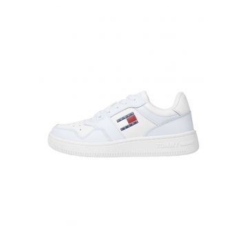 Pantofi sport din piele cu detaliu logo