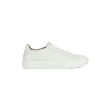 Pantofi sport din piele cu insertii din denim Deiven