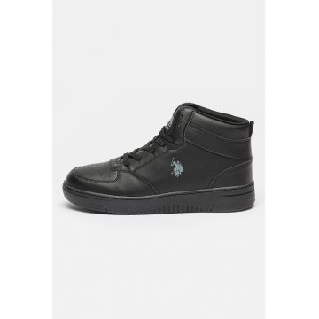Pantofi sport high-top de piele ecologica Aristo
