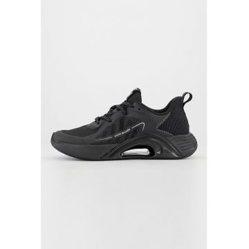 Pantofi sport low-cut cu insertii din material textil