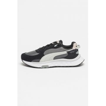 Pantofi sport unisex cu insertii de piele intoarsa Wild Rider Rolling