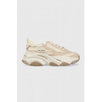 Steve Madden sneakers Possession-E culoarea bej, SM19000033