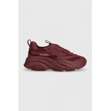 Steve Madden sneakers Possession-E culoarea bordo, SM19000033