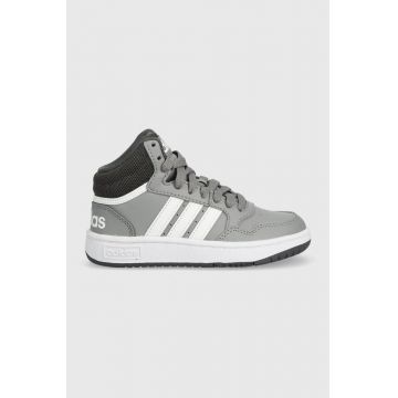 adidas Originals sneakers pentru copii HOOPS MID 3.0 K culoarea gri