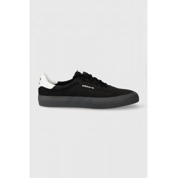 adidas Originals tenisi din piele intoarsa 3MC culoarea negru