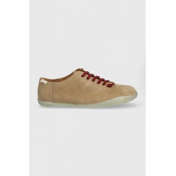 Camper sneakers din piele intoarsă Peu Cami culoarea bej, 17665.259