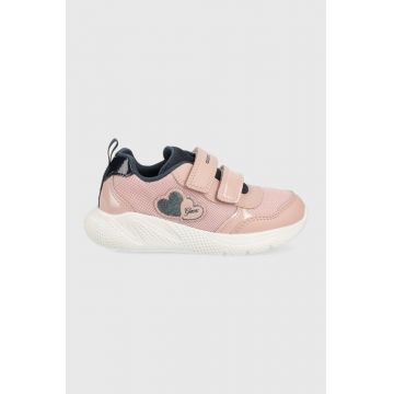 Geox sneakers pentru copii culoarea roz