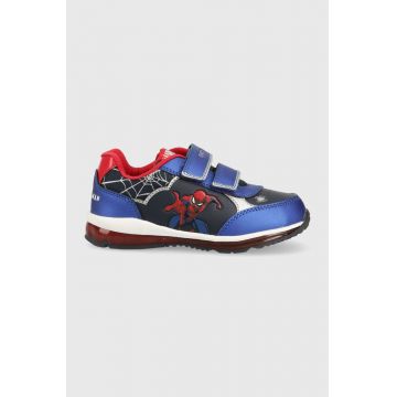 Geox sneakers pentru copii x Marvel, Spider-Man culoarea albastru marin