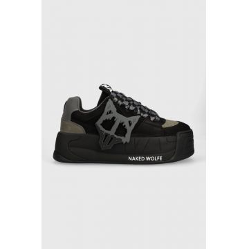 Naked Wolfe sneakers din piele Slade culoarea negru