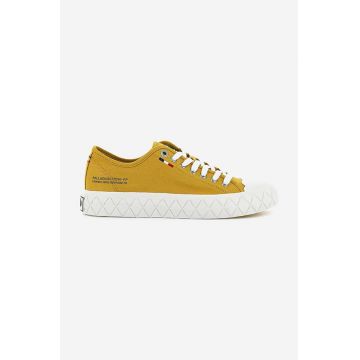 Palladium tenisi Palla Ace Canvas femei, culoarea galben