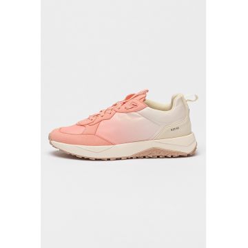 Pantofi sport cu garnituri de piele intoarsa ecologica Kane