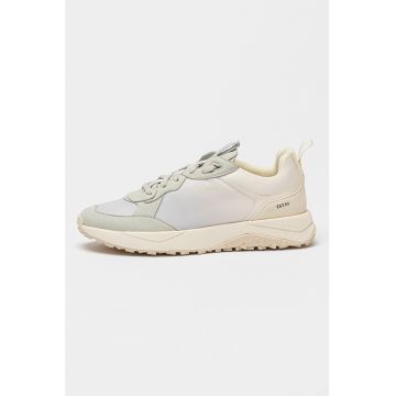 Pantofi sport cu garnituri de piele intoarsa ecologica Kane