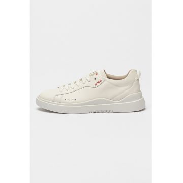 Pantofi sport de piele cu varf rotund Blake - Alb
